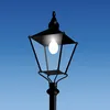 LAMPA SOLARNA LED ULICZNA Z CZUJNIKIEM RUCHU ZMIERZCHU ODDZIELNY PANEL