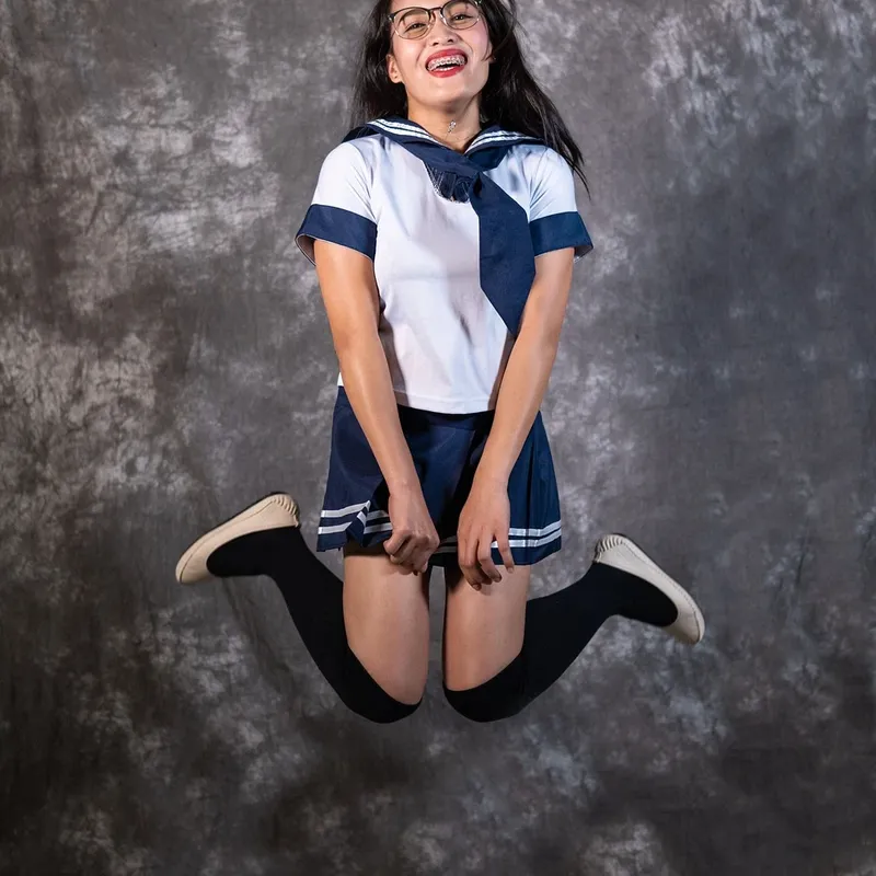 STRÓJ WEDNESDAY ADDAMS + PERUKA KARNAWAŁOWY DLA DZIEWCZYNKI